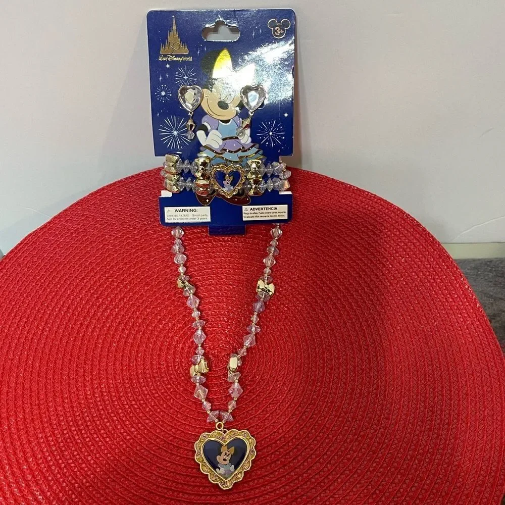Disney 50th Anniversary Childs Jewelry Set NWT